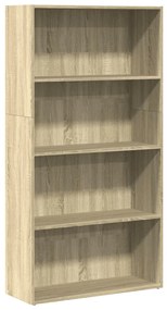 857942 vidaXL Bibliotecă, stejar sonoma, 80x30x152 cm, lemn prelucrat