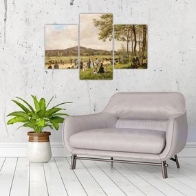 Tablou - French 19th Century, Race Course at Longchamps, reproducere (90x60 cm)