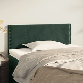 345881 vidaXL Tăblie de pat, verde închis, 80x5x78/88 cm, catifea