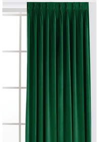 Draperie verde dimout (semi-opacă) din catifea 200x250 cm Velto – Filumi