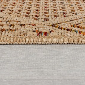 Covor tip traversă de exterior în culoare naturală 80x230 cm Nora Diamond – Flair Rugs