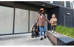 Cărucior de copii combinat 3 în 1 KINDERKRAFT NEWLY Classic beige + scaun auto MINK PRO