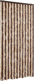 vidaXL Perdea pentru insecte, bej și maro deschis, 100x230 cm Chenille