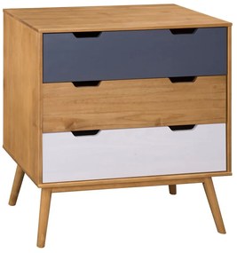 Comodă din lemn masiv de pin Marckeric Cusco, lățime 80 cm