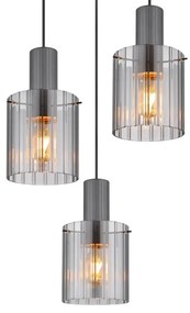 Lustră pe cablu Globo 15904-3HR TULIVAR 3xE27/40W/230V
