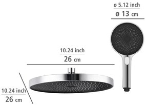 WENKO 25312100 - Coloană de duș SOFTWATER 12 x 120 cm, crom lucios