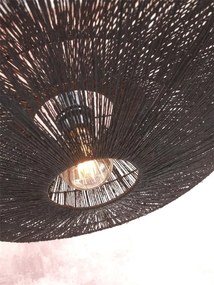 Lampa de podea eco din iuta Iguazu L 55cm negru