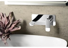 Baterie albă pentru chiuvetă încastrată (1 ieșire) Spy – Sapho