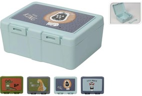 Cutie de plastic pentru gustări Hatu Leu, 18 x 7,5 x 13,5 cm