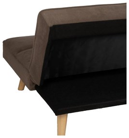 Canapea maro extensibilă cu tapițerie din chenille 175 cm – Ixia