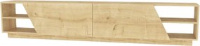 Comoda TV RHODES, stejar, PAL melaminat, 240x37x47 cm