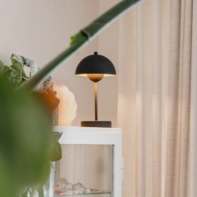 Lampă de masă retro neagră cu auriu - Magnax Mini