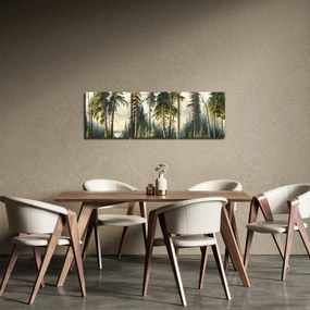 Tablou - Peisaj de epocă de păduri (cu ceas) (90x30 cm)
