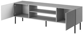 Comoda TV Asensio RTV-1 gri deschis/negru L180 cm