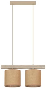 Lustră pe cablu Brilagi FOREST 2xE27/15W/230V pin/maro