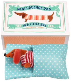 Jucărie de pluș Mini Sausage Dog in a Little Box – Rex London