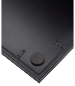 Oglindă de perete cu ramă metalică neagră Westwing Collection Clarita, 60 x 90 cm