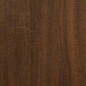 Pantofar, stejar maro, 54x34x183 cm, lemn prelucrat Stejar brun, 22, 1, 1