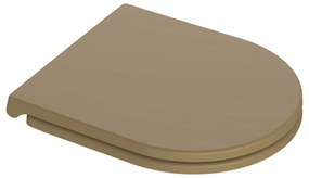 Capac Wc cu soft close si quick release, Feeling, cappuccino mat, RAK Cappuccino