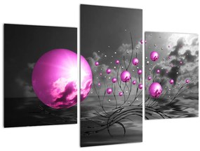 Tabloul bilelor roz (90x60 cm)