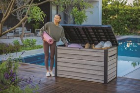 Keter cutie de depozitare pentru grădină Deco 870 l, maro deschis