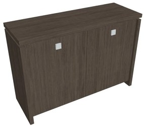 Dulap mic Verno 128 x 46 x 90 cm, stejar antracit