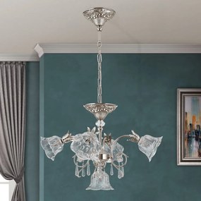 Candelabru cristal design lux LA BOHEME D-60cm 5L antique silver