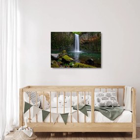 Tablou pe sticlă cu cascade (70x50 cm)