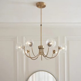Endon 119224 - Lustră suspendată pe cablu HAGUE 7xG9/5W/230V alamă