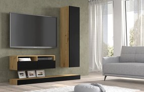 Mobilier living Dual și (Negru + Stejar artisan). 1124922
