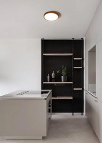 Eglo 901326-LED Plafonieră de baie FUEVA LED/14,2 W/230 V/Ø 27,8 cm/IP44 negru