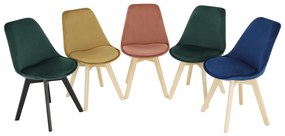 Scaun, catifea Velvet maro/lemn fag, LORITA