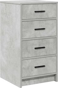 vidaXL Bufet cu sertar Gri beton 40 x 41 x 75 cm Lemn compozit