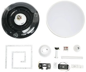 Ventilator LED dimabil de tavan Aigostar LED/36W/230V 2700-6500K alb + telecomandă