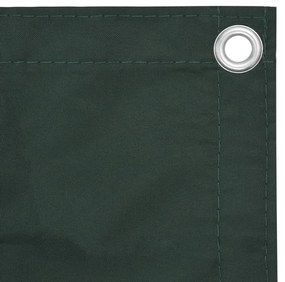 Paravan de balcon, verde inchis, 120x500 cm, tesatura oxford Verde inchis, 120 x 500 cm