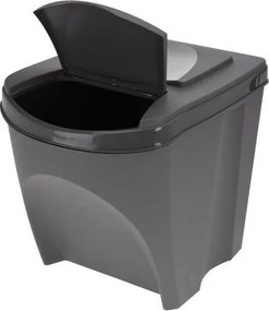 Coșuri selectare gunoi Sortibox 25 l, 3 buc., gri,