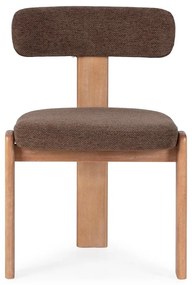 Scaune de dining maro 2 buc. tapițate Nadia – MOME