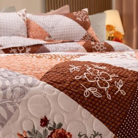 Cuvertură de pat VINTAGE ROSE maro pat simplu