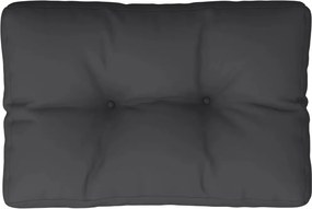 vidaXL Pernă pentru paleți, negru, 60x40x12 cm, material textil