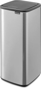 Coș de gunoi argintiu mat cu senzori de atingere din oțel 30 l Bo Touch – Brabantia
