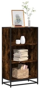 vidaXL Bibliotecă, stejar fumuriu, 60x35x107,5 cm, lemn prelucrat