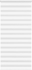 vidaXL Jaluzea tip zebra alb lățime țesătură 95,9 cm poliester