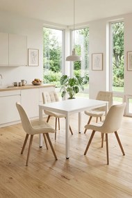 Scaun de dining SORIA VELVET, bej deschis