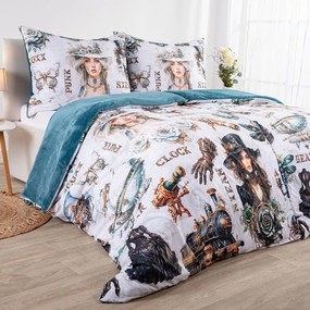 decoDoma Lenjerie de pat Dual Feel STEAMPUNK