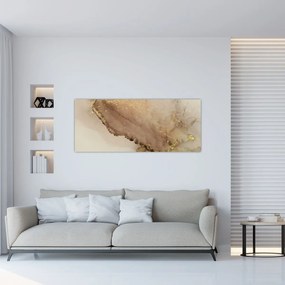 Tablou - Sclipici auriu (120x50 cm)