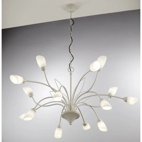 Jupiter 2062 - Candelabru pe lanț GLORIOSA 15xG9/14W/230V crem