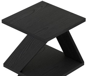 Măsuță laterală Albena (negru + Lemn). 1106741