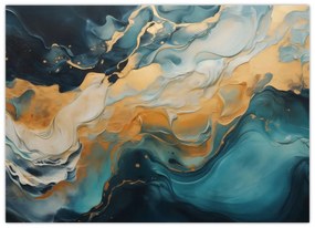 Tablou pe sticlă - Abstracție (70x50 cm)