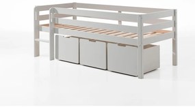 Sertare pentru sub pat de copii albe 3 buc. Pino – Vipack