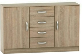 Comoda BETTY 2 BE02-019-01, stejar sonoma, DTD laminat, 150x39x94 cm